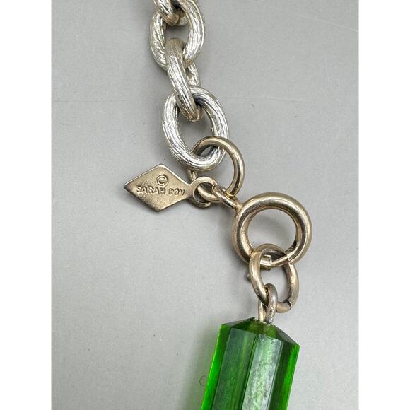 Vintage Sarah Coventry Retro Lucite Bead Silver Tone Necklace & Bracelet Set - Picture 7 of 11